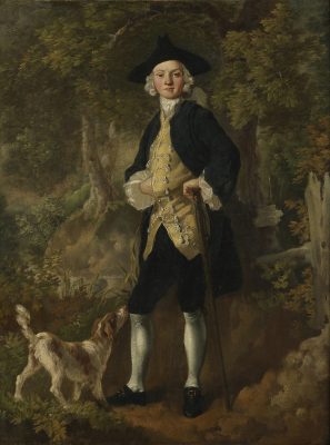 Томас Гейнсборо. Портрет джентельмена с собакой.