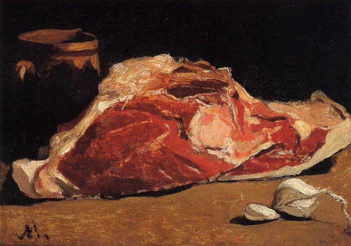 Клод Моне. Натюрморт с мясом. 1862-1863.