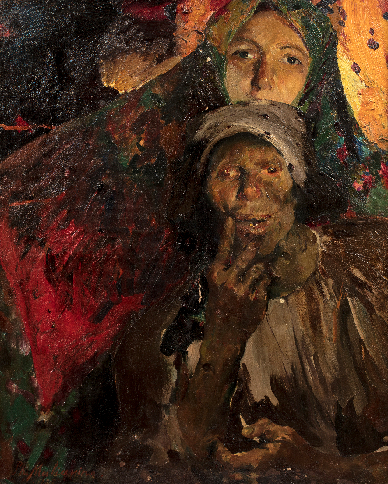 ФИЛИПП МАЛЯВИН (1869–1940)
Две крестьянки
Холст, масло, 100 x 80 см