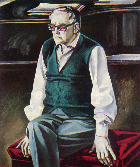 Т. Салахов. Портрет Д. Д. Шостаковича. 1976 г.