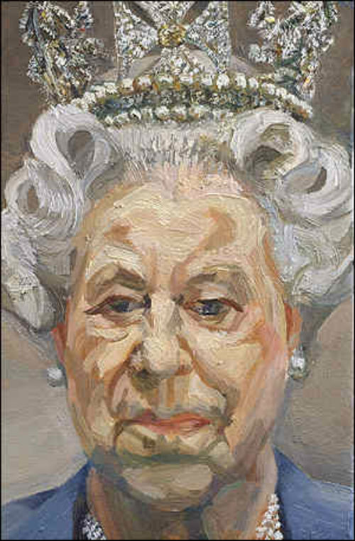 Портрет королевы Елизаветы II авторства Люсьена Фрейда. 