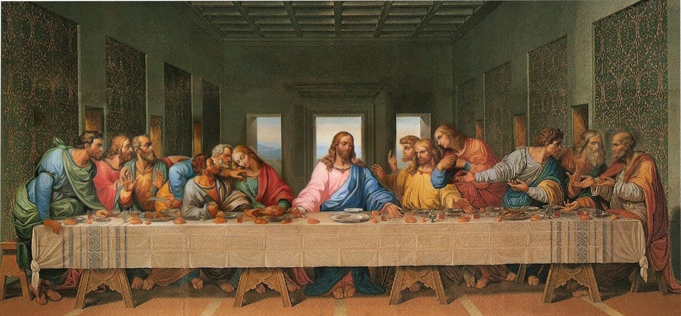 Леонардо да Винчи. Тайная вечеря. 1495-1498.