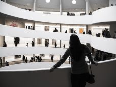 people in museum